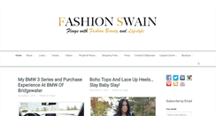 Desktop Screenshot of fashionswain.com