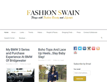 Tablet Screenshot of fashionswain.com